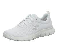 Skechers Flex Appeal 4.0 Brilliant View Regular, Zapatillas Mujer, White Mesh Trim, 36 EU