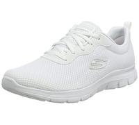Skechers Flex Appeal 4.0 Brilliant View, Zapatillas Mujer, White Mesh Trim, 37.5 EU