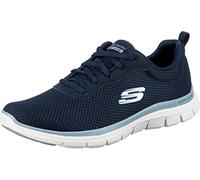 Skechers Flex Appeal 4.0 Brilliant View Regular, Zapatillas, Mujer, Navy Mesh Bluen Trim, 39.5