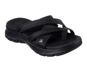 Skechers Flex Appeal 4.0 Startup 3.0 Sandalias deportivas para mujer, Negro/Negro, 35 EU