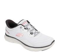 Skechers Flex Appeal 5.0 Easy Breezy, Zapatillas Mujer, White Mesh/TPU/Multi Trim, 36 EU