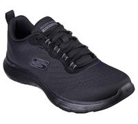 Skechers Flex Appeal 5.0 New PathSneaker para Mujer, Malla Negra y Ribete Gris, 4 UK Wide