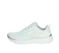 Skechers Flex Appeal 5.0, Zapatillas de Deporte Mujer, Malla Blanca Borde Plateado, 37.5 EU