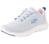 Skechers Flex Appeal 5.0, Zapatillas de Deporte Mujer, Malla Gris Azul Y Rosa, 39 EU