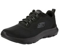 Skechers Flex Appeal 5.0, Zapatillas de Deporte Mujer, Malla Negra Y Ribete Gris, 37 EU