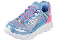 Skechers Flex Glide, Sneaker Niñas, Blue Pink Synthetic Mulit Trim, 30 EU