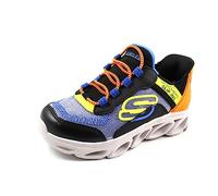 Skechers Flex Glide, Sneaker Niños, Blue Black Synthetic Multi Trim, 39 EU