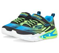 Skechers S Lights: Flex-Glow Ultra en Negro/Lima, talla 26