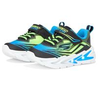 Skechers Flex-Glow Ultra, Zapatillas Niños, Negro Azul Lima, 24 EU