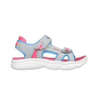 Skechers Flex Splash, Zapatillas Niñas, Plateado, 28 EU