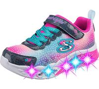 Skechers Flutter Heart Lights Simply Love, Zapatillas Niñas, Navy Synthetic Mesh, 35 EU
