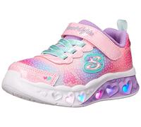 Skechers - Flutter Heart Lights Simply Love, Zapatillas para Niñas, Malla Sintética Rosa, 23 EU