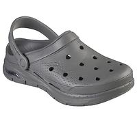 Skechers Foamies: Arch Fit - Zuecos Valiant sin Cordones para Hombre, Carbón Vegetal, 46 EU