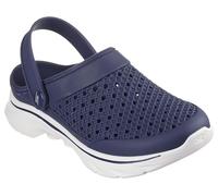 Skechers Foamies Go Walk 7-Joyous - Zuecos para Mujer, Azul Marino/Blanco, 38 EU