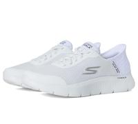Skechers Free Slip-ins: Go Walk Flex Hands Up Sneaker, Zapatillas Hombre, Blanco Opulento Jardín, 40 EU X-Ancho