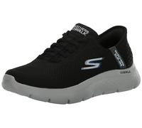 Skechers Free Slip-ins: Go Walk Flex Hands Up Sneaker, Zapatillas Hombre, Negro y Gris, 42.5 EU Ancho