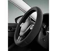 Skechers Funda para volante, de espuma viscoelástica, 14.5 a 15 pulgadas, antideslizante, de seguridad, diseño cómodo, universal, se adapta al 95% de camiones, SUV, coches (negro)