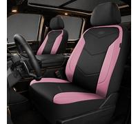 Skechers Fundas de asiento de espuma viscoelástica, fundas de cuero para asiento de coche, máxima comodidad y apoyo, compatibles con bolsas de aire, ajuste universal automotriz para la mayoría de SUV