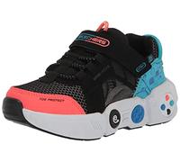 Skechers GAMETRONIX, Zapatillas, Black Synthetic/Mesh/Mutli Trim, 27.5 EU