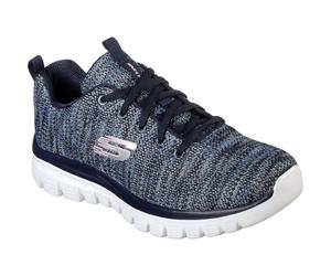 Skechers (GAR12614) Zapatillas Deportivas Elegantes Torcidas Fortuna en UK 3 a 8