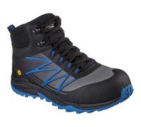 Skechers Puxal Firmle ESD Composite Safey Toe Shoe, Zapatos de construcción Hombre, Negro, Azul, 42 EU