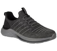 Skechers Garner-Crispin Bungee Lace Slip-on, Mocasín Hombre, Malla Negra, 43 EU