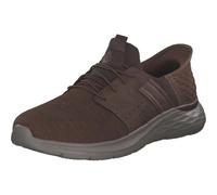 Skechers Garner-Newick 210803, Sin Cordones Hombre, Dark Brown Textile/Synthetic, 41 EU