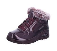 Skechers Uno Rugged Fiesty Winter, Botas Cortas al Tobillo Mujer, Burgundy Patent Duraleather/Faux Fur, 41 EU