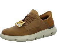 Skechers Garza Gervin Hands Free Slip-ins - Zapatillas de piel auténtica para hombre, color marrón, marrón, 46 EU
