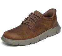 Skechers Garza DuranSneaker para Hombre, Piel sintética marrón Oscuro, 42.5 EU