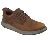Skechers Garza DuranSneaker para Hombre, Piel sintética marrón Oscuro, 44 EU