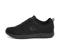 Skechers GHENTER SRELT, Zapatillas para Mujer, Black Jersey Mesh/Trim/Water And Stain Repell, 41 EU