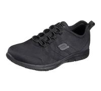 Skechers GHENTER SRELT, Zapatillas para Mujer, Black Jersey Mesh/Trim/Water And Stain Repell, 41 EU