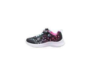 Skechers Girl'S Jumpsters 2.0 Butterfly Flush, Black, 3 UK Child