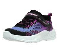 Skechers Girl'S Microspec Advance Oasis Point Sneaker, Black, 4 UK Child