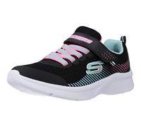 Skechers Girl'S Microspec Trainers | Atlético, cierre adaptable, ligero, lavable a máquina, plantilla acolchada