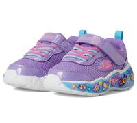 Skechers Play Scene Fun Squad, Zapatillas Niñas, Purple Sparkle Synthetic/Multi Trip, 21 EU