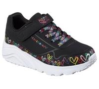 Skechers Zapatillas Uno Lite para niña – negras – Talla 13 UK