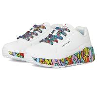 Skechers Girl'S Uno Lite Subtle Love Sneaker, White, 5.5 UK Child