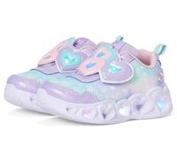 Skechers Girls, Zapatillas Niñas, Lavender Sparkle Mesh Light Pink Mesh, 22 EU