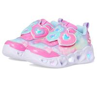 Skechers niña S-Lights: Unicorn Dreams - Wishful Magic en Rosa/Turquesa, talla 33.5