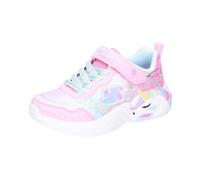 Skechers Girls, Zapatillas Niñas, Pink Sparkle Mesh Turquoise Trim, 35 EU