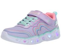 Skechers Girls, Zapatillas Unisex niños, Lavender Sparkle Mesh Multi Trim, 32 EU