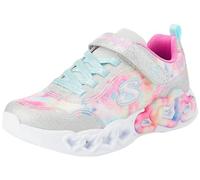 Skechers niña Infinite Heart Lights - Color Lovin en Plata, talla 32
