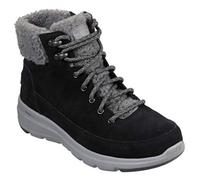 Skechers Glacial Ultra Woodlands, Botas Mujer, Black Suede Gray Trim, 36 EU
