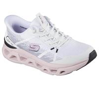 Skechers Glide-Step Altus Fast Lane, Zapatillas Mujer, White Mesh/Black & Pink Trim, 39 EU