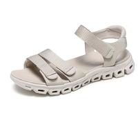 Skechers Glide-Step-Count on Me, Sandalias Deportivas Mujer, Piedra, 35 EU
