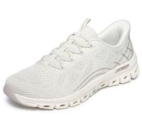 Skechers Glide-Step Elevate Amaze - Tenis para Mujer, Color Blanco Roto, Talla 4