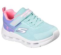 Skechers Glide-Step Lights, Zapatillas, Aqua Synthetic/Multi Trim, 28 EU