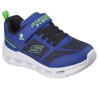 Skechers Glide-Step Lights, Zapatillas, Blue & Black Synthetic/Textile/Lime Trim, 28 EU